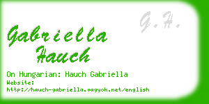 gabriella hauch business card